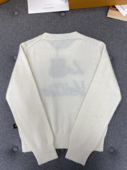  Louis Vuitton Brushed Knit Jumper 1AGHCT White #3988 - Image 8