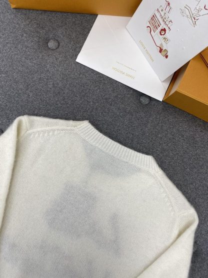  Louis Vuitton Brushed Knit Jumper 1AGHCT White #3988 - Image 2