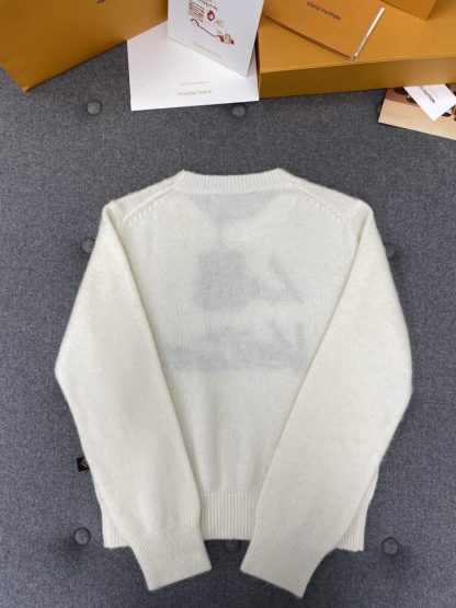  Louis Vuitton Brushed Knit Jumper 1AGHCT White #3988 - Image 9