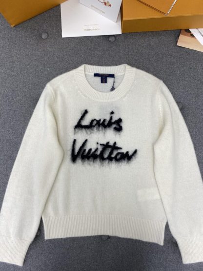  Louis Vuitton Brushed Knit Jumper 1AGHCT White #3988 - Image 10