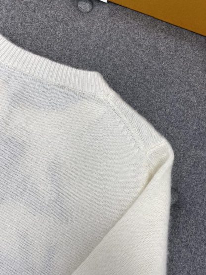  Louis Vuitton Brushed Knit Jumper 1AGHCT White #3988 - Image 11