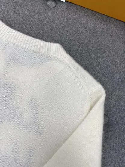  Louis Vuitton Brushed Knit Jumper 1AGHCT White #3988 - Image 11