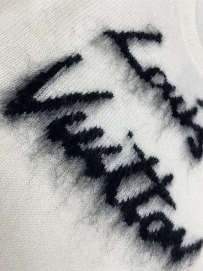  Louis Vuitton Brushed Knit Jumper 1AGHCT White #3988 - Image 12