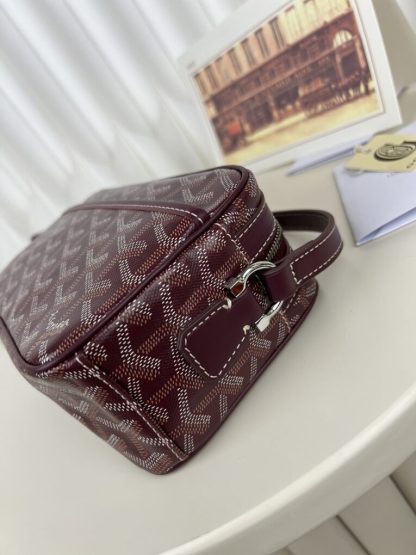  Goyard Cap-Vert PM Bag Burgundy #4057 - Image 10