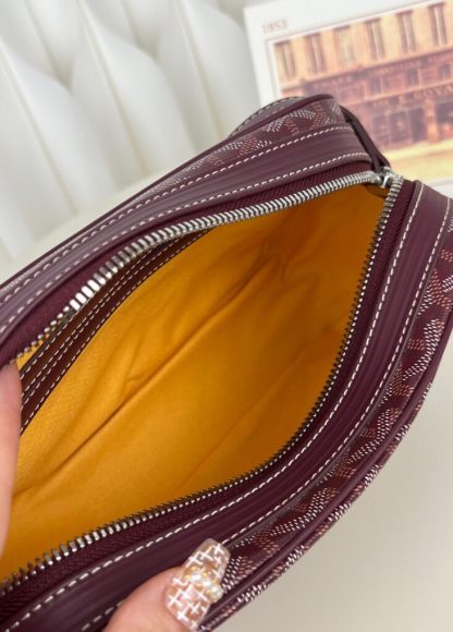  Goyard Cap-Vert PM Bag Burgundy #4057 - Image 13