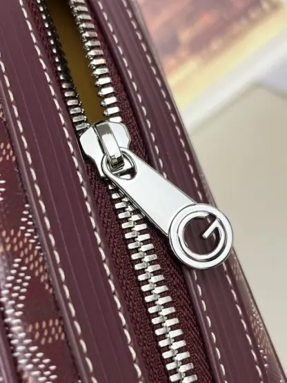  Goyard Cap-Vert PM Bag Burgundy #4057 - Image 23