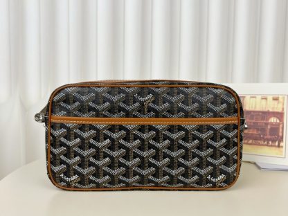 Replica Goyard Cap-Vert PM Bag Black & Tan #4049