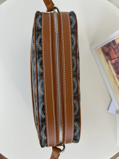  Goyard Cap-Vert PM Bag Black & Tan #4049 - Image 5