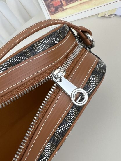  Goyard Cap-Vert PM Bag Black & Tan #4049 - Image 13