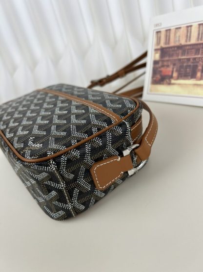  Goyard Cap-Vert PM Bag Black & Tan #4049 - Image 14