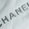 REPLICA CHANEL 22 MINI HANDBAG CALFSKIN WHITE & SLIVER HARDWARE 2025 #4042 - Image 4