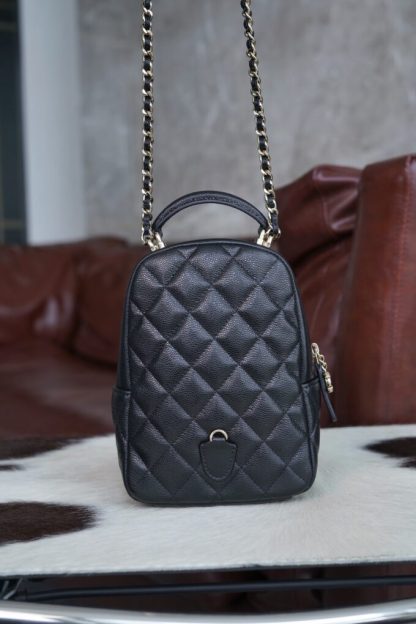 REPLICA CHANEL CLASSIC MINI BACKPACK BLACK #4034 - Image 2