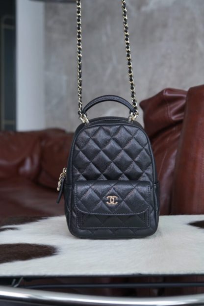 REPLICA CHANEL CLASSIC MINI BACKPACK BLACK #4034 - Image 3