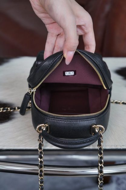REPLICA CHANEL CLASSIC MINI BACKPACK BLACK #4034 - Image 5