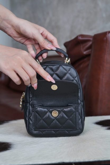 REPLICA CHANEL CLASSIC MINI BACKPACK BLACK #4034 - Image 8