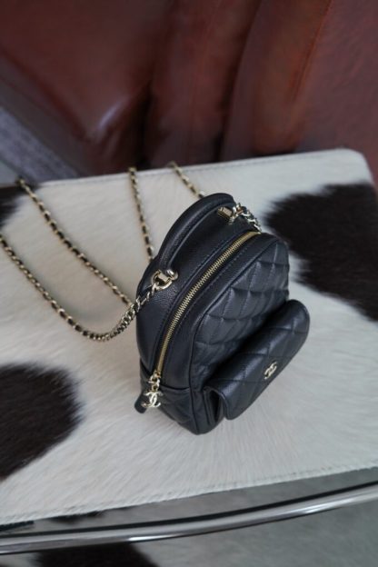 REPLICA CHANEL CLASSIC MINI BACKPACK BLACK #4034 - Image 9