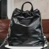 REPLICA CHANEL 22 BACKPACK BLACK LAMBSKIN 2025 #4037 - Image 5