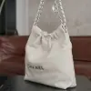 REPLICA CHANEL 22 SMALL HANDBAG CALFSKIN WHITE & SLIVER HARDWARE 2025 #4044 - Image 7