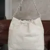 REPLICA CHANEL 22 SMALL HANDBAG CALFSKIN WHITE & SLIVER HARDWARE 2025 #4044 - Image 9