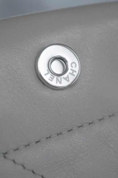 REPLICA CHANEL 22 SMALL HANDBAG CALFSKIN WHITE & SLIVER HARDWARE 2025 #4044 - Image 13