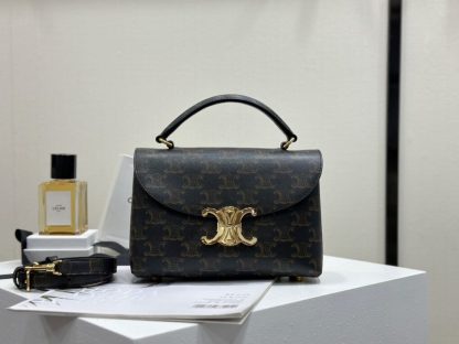 REPLICA CELINE TEEN NINO BAG IN TRIOMPHE CANVAS 118112 #3977