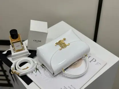 REPLICA CELINE TEEN NINO BAG IN SHINY CALFSKIN 118113 WHITE #3976 - Image 4