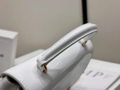 REPLICA CELINE TEEN NINO BAG IN SHINY CALFSKIN 118113 WHITE #3976 - Image 16