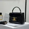 REPLICA CELINE TEEN NINO BAG IN SHINY CALFSKIN 118113 BLACK #3975 - Image 9