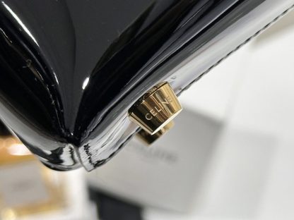 REPLICA CELINE TEEN NINO BAG IN SHINY CALFSKIN 118113 BLACK #3975 - Image 3