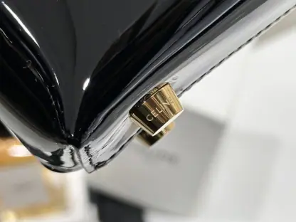 REPLICA CELINE TEEN NINO BAG IN SHINY CALFSKIN 118113 BLACK #3975 - Image 3
