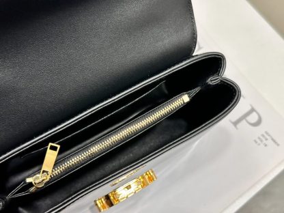 REPLICA CELINE TEEN NINO BAG IN SHINY CALFSKIN 118113 BLACK #3975 - Image 5