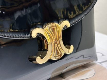 REPLICA CELINE TEEN NINO BAG IN SHINY CALFSKIN 118113 BLACK #3975 - Image 14