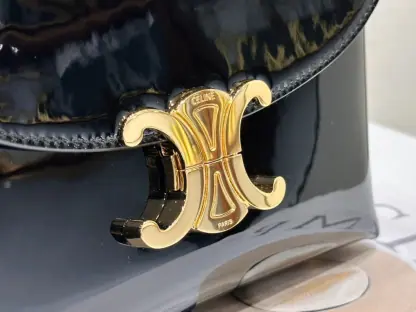 REPLICA CELINE TEEN NINO BAG IN SHINY CALFSKIN 118113 BLACK #3975 - Image 14