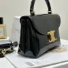 REPLICA CELINE TEEN NINO BAG IN SHINY CALFSKIN 118113 BLACK #3975 - Image 10
