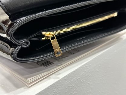 REPLICA CELINE TEEN NINO BAG IN SHINY CALFSKIN 118113 BLACK #3975 - Image 11