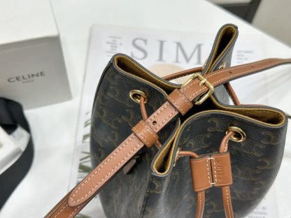 REPLICA CELINE MICRO SAILOR IN TRIOMPHE CANVAS AND CALFSKIN #3946 - Image 11