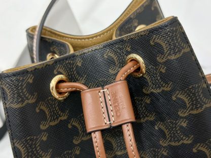 REPLICA CELINE MICRO SAILOR IN TRIOMPHE CANVAS AND CALFSKIN #3946 - Image 12