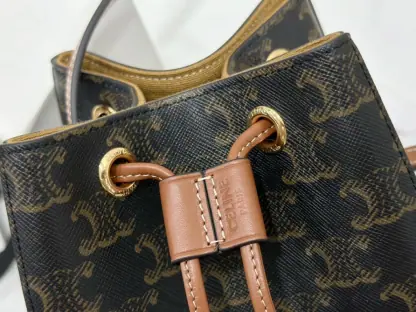 REPLICA CELINE MICRO SAILOR IN TRIOMPHE CANVAS AND CALFSKIN #3946 - Image 12