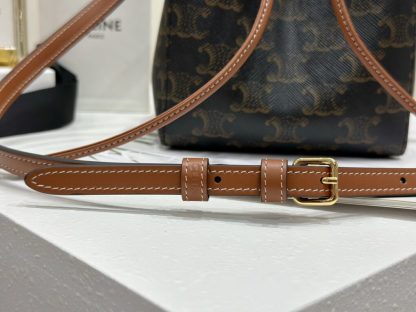 REPLICA CELINE MICRO SAILOR IN TRIOMPHE CANVAS AND CALFSKIN #3946 - Image 7