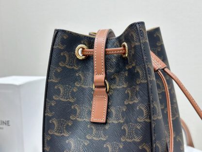 REPLICA CELINE MICRO SAILOR IN TRIOMPHE CANVAS AND CALFSKIN #3946 - Image 9