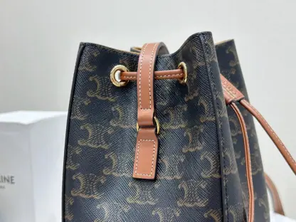 REPLICA CELINE MICRO SAILOR IN TRIOMPHE CANVAS AND CALFSKIN #3946 - Image 9