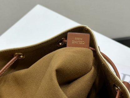 REPLICA CELINE MICRO SAILOR IN TRIOMPHE CANVAS AND CALFSKIN #3945 - Image 9