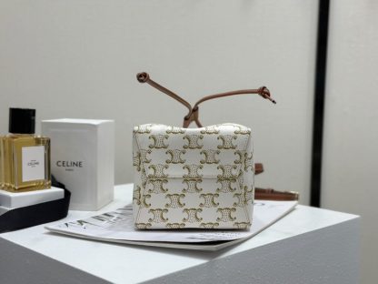 REPLICA CELINE MICRO SAILOR IN TRIOMPHE CANVAS AND CALFSKIN #3945 - Image 13