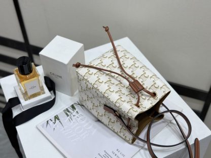 REPLICA CELINE MICRO SAILOR IN TRIOMPHE CANVAS AND CALFSKIN #3945 - Image 14