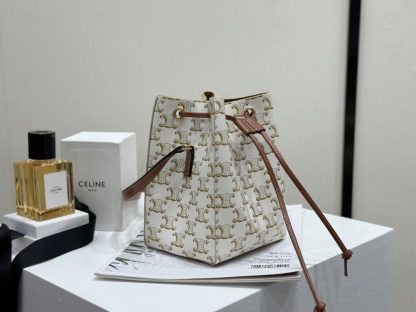 REPLICA CELINE MICRO SAILOR IN TRIOMPHE CANVAS AND CALFSKIN #3945 - Image 15