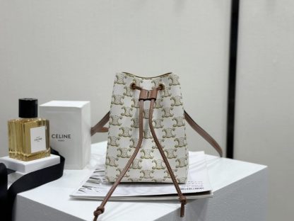 REPLICA CELINE MICRO SAILOR IN TRIOMPHE CANVAS AND CALFSKIN #3945