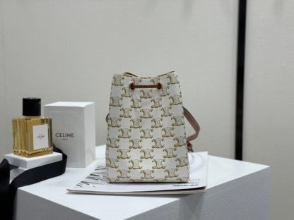 REPLICA CELINE MICRO SAILOR IN TRIOMPHE CANVAS AND CALFSKIN #3945 - Image 16