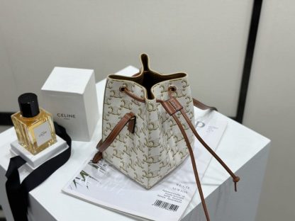 REPLICA CELINE MICRO SAILOR IN TRIOMPHE CANVAS AND CALFSKIN #3945 - Image 2