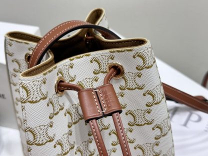REPLICA CELINE MICRO SAILOR IN TRIOMPHE CANVAS AND CALFSKIN #3945 - Image 8