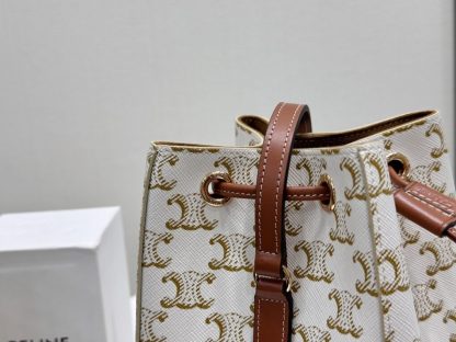REPLICA CELINE MICRO SAILOR IN TRIOMPHE CANVAS AND CALFSKIN #3945 - Image 4